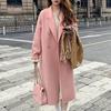 Autumn Winter Retro Loose Female Overcoat Ladies Windbreak Women's Coat Double-Breasted Loose Long Trench Coat