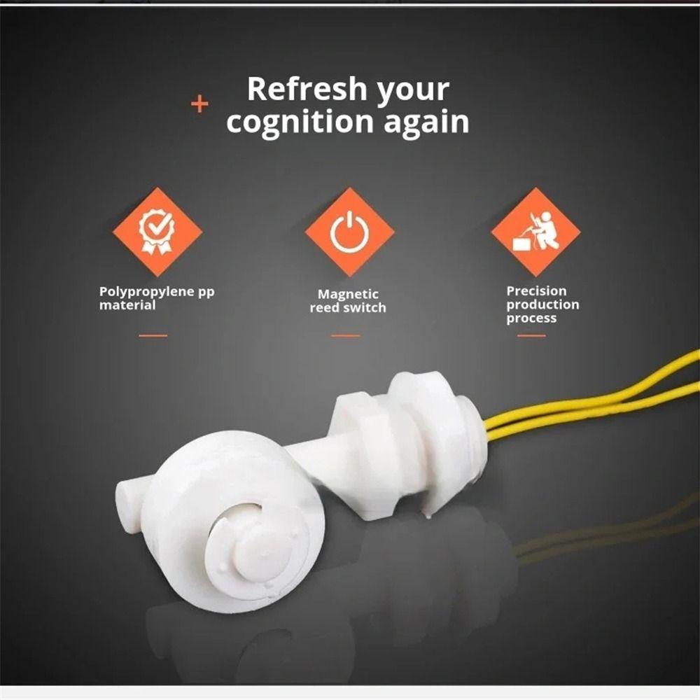 1pcs PP Plastic Side Mount Float Switch Water Level Control Water Control System