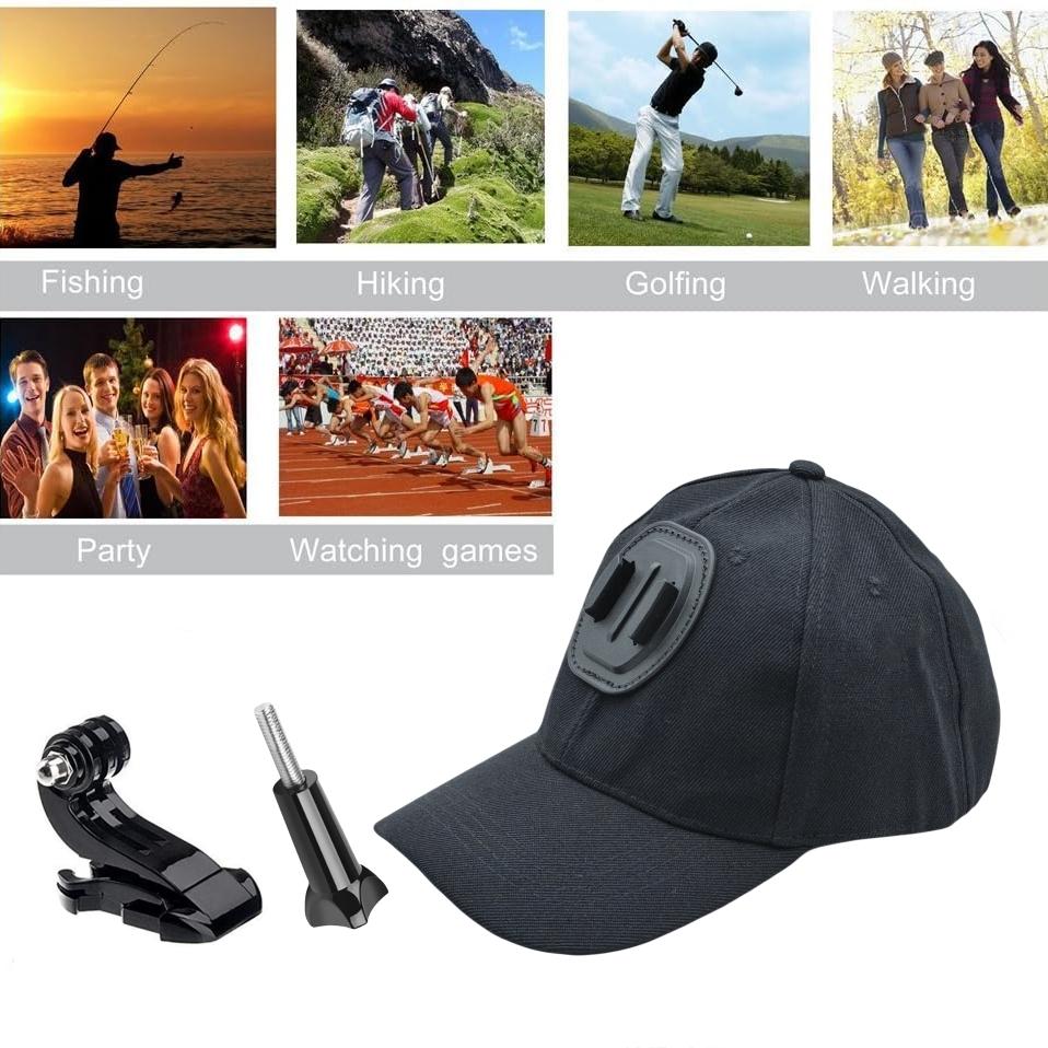 Солнцезащитная кепка для Gopro Hero 13 12 11 10 9 8 7 Insta360 X5 X4 X3 X2 Аксессуары для камер Eken DJI OSMO Action 5 4 Pro, черная