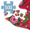 DJECO Пазл Арт Птица 500 деталей Головоломка Образовательная игрушка Птица Дикая птица Декор для дома Возраст 8 9 10 11 Мальчики Девочки Подарок на поступление в школу Подарок Элемент
