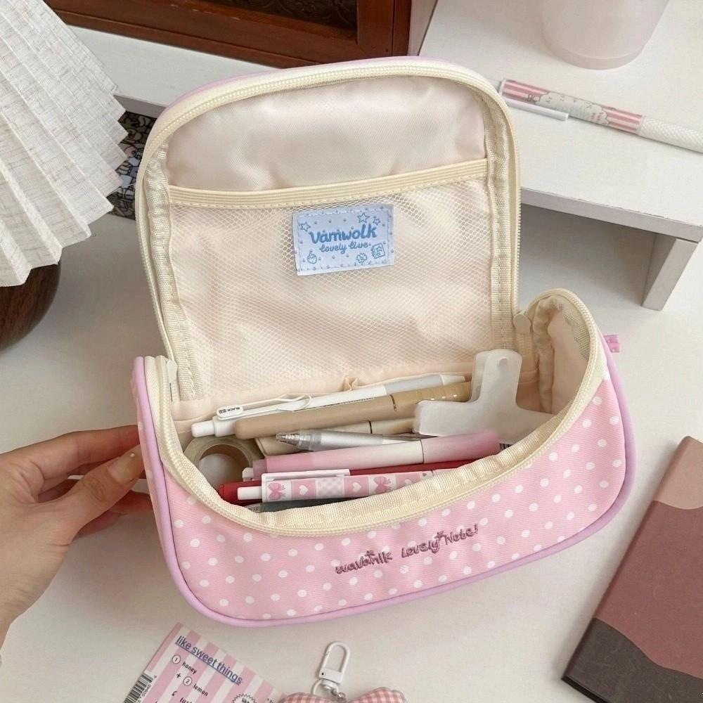 Desktop Storage Cartoon Stationery Bag Cake Butterfly Handheld Pencil Pouch Children