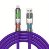 100 Вт сверхбыстрая зарядка 4 в 1 функциональный USB Type C жидкий силиконовый алюминиевый сплав кабель для передачи данных