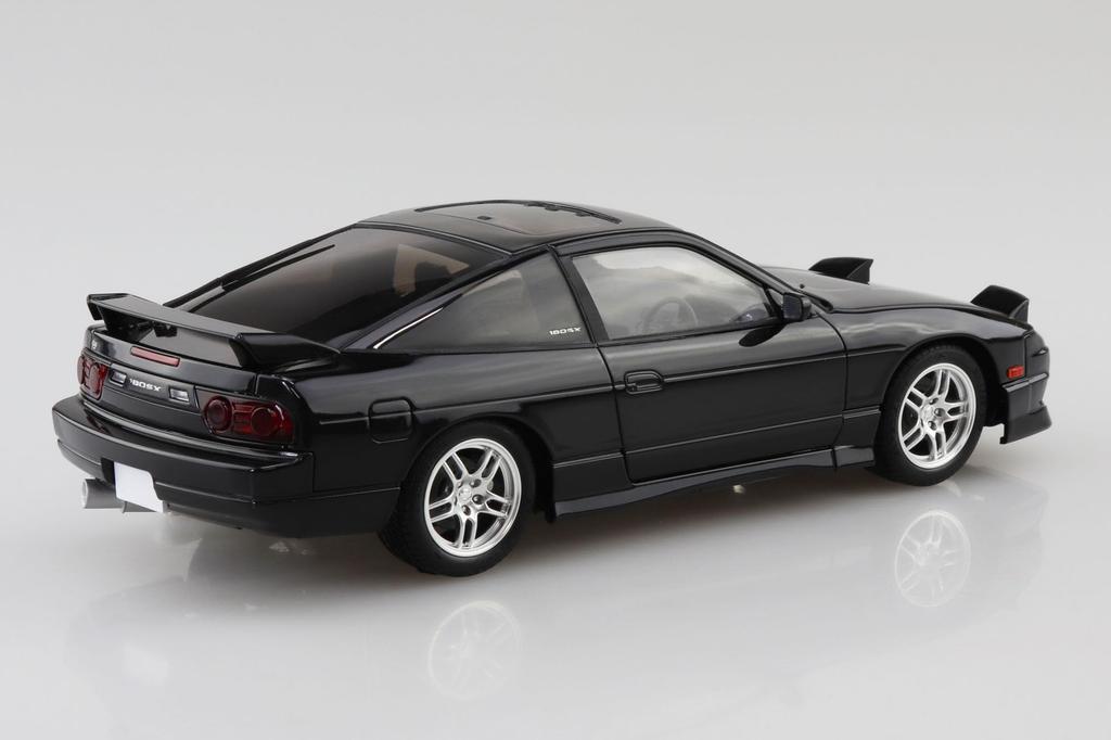 Aoshima Bunka Kyozaisha The Model Car Series SP14 Nissan RPS13 180SX TYPE X Custom Wheel Пластиковая модель 1/24 '96 (Машина)