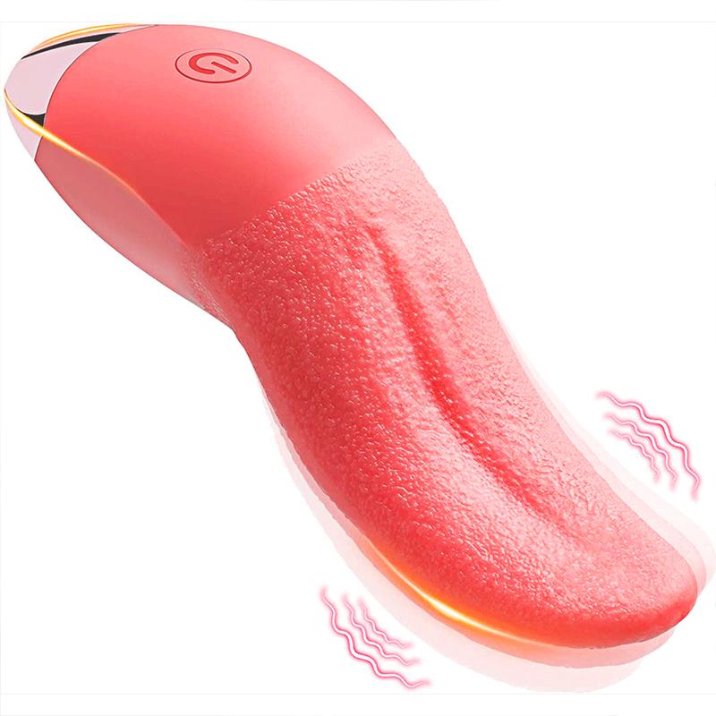 Tongue Licking Nipple Clitoris Anal Vagina Vibrator Stimulator Vibration for Female Couples Sexy Adult Female Vibrator Adult Toy