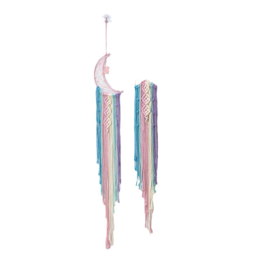 Colorful Woven Tapestry Dream Catcher Handmade Pendant Home Wall Hanging Star Moon Decoration Hanging Cloth Beautiful Durable
