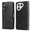 For TECNO Pova 7 Ultra 5G PU Leather Cases with Zipper Pocket Wallet Phone Cover Stand