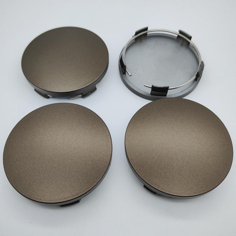 4 шт./лот 60 мм ABS Крышка центра ступицы колеса автомобиля Черный Серебристый Белый Медный Крышка от пыли для автомобильных дисков Колпаки Крышка центра ступицы