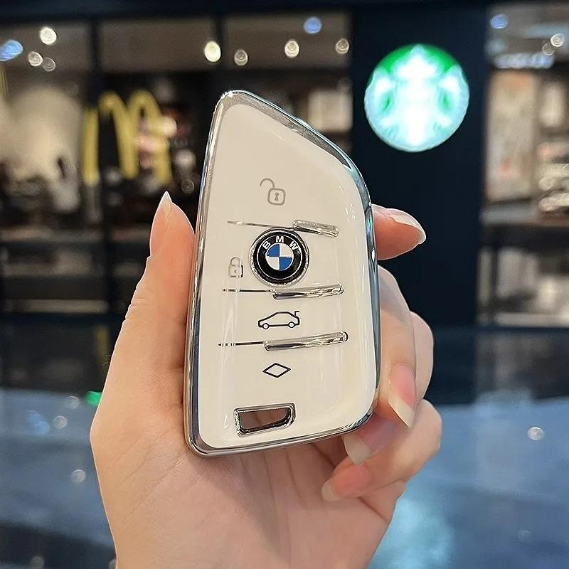 BBJF8 New TPU Car Key Cover Case Shell Fob For BMW X1 X3 G01 X4 G02 X5 F15 F16 M3 M4 F30 F31 F32 F34 F20 F21 F07 F10 1 3 5 7 Series