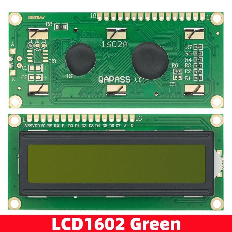 LCD1602 1602 LCD Module Blue / Yellow Green Screen 16x2 Character LCD Display PCF8574T PCF8574 IIC I2C Interface 5V for Arduino