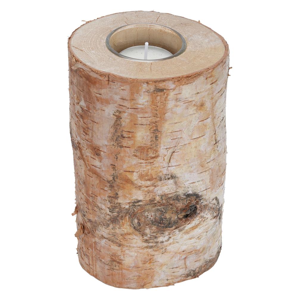 15СМ Деревянный подсвечник Декоративный подсвечник для ароматерапии Подсвечник-пенек для сада дома