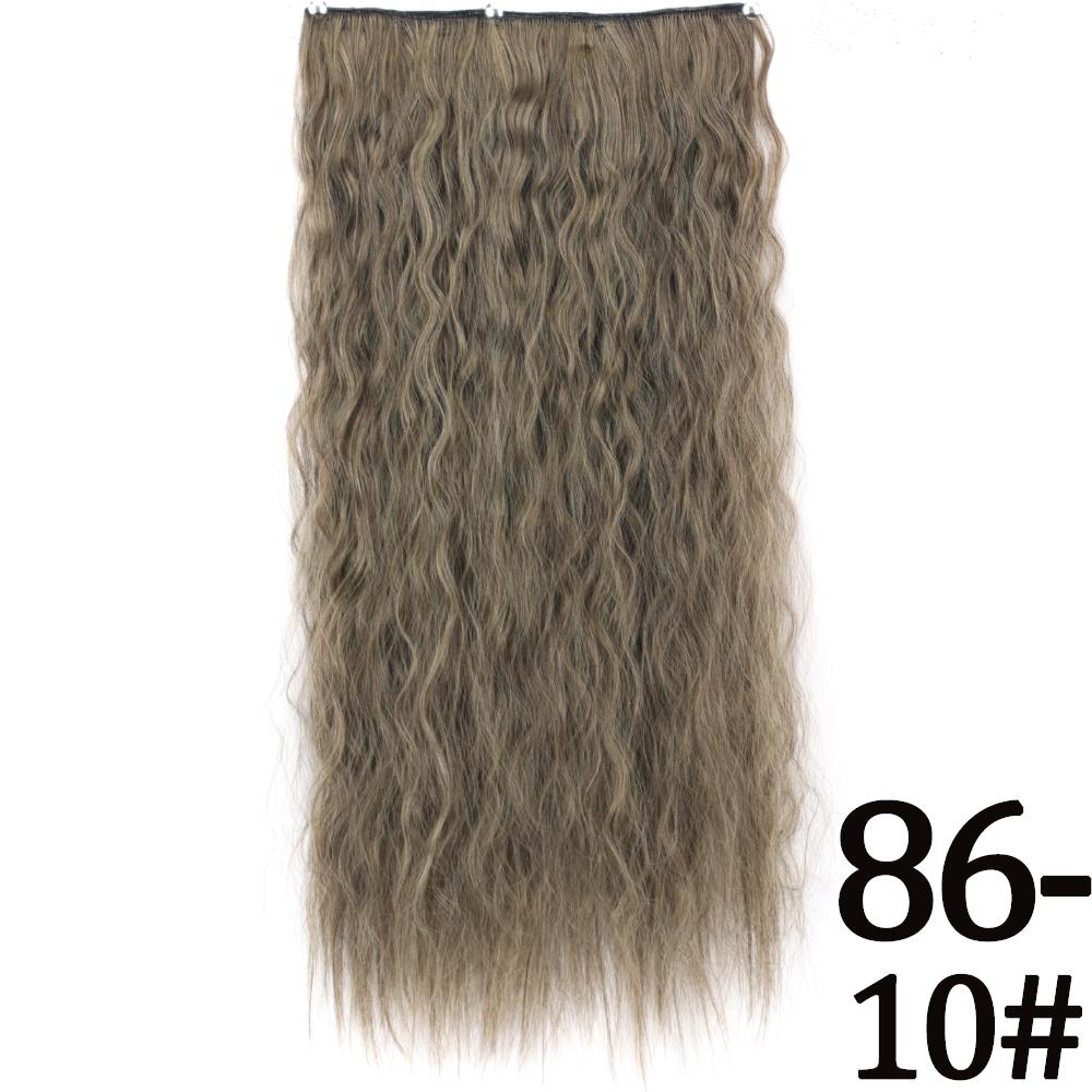 MERISIHAIR Длинные волнистые синтетические волокна 22 дюйма 5 зажимов для наращивания волос Волнистые прямые волосы Черный Коричневый Блондинка Повседневная одежда