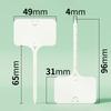 100Pcs T-type Sign Tags Garden Plant Labels Plastic Name Tag Writable Plastic Marker Tags