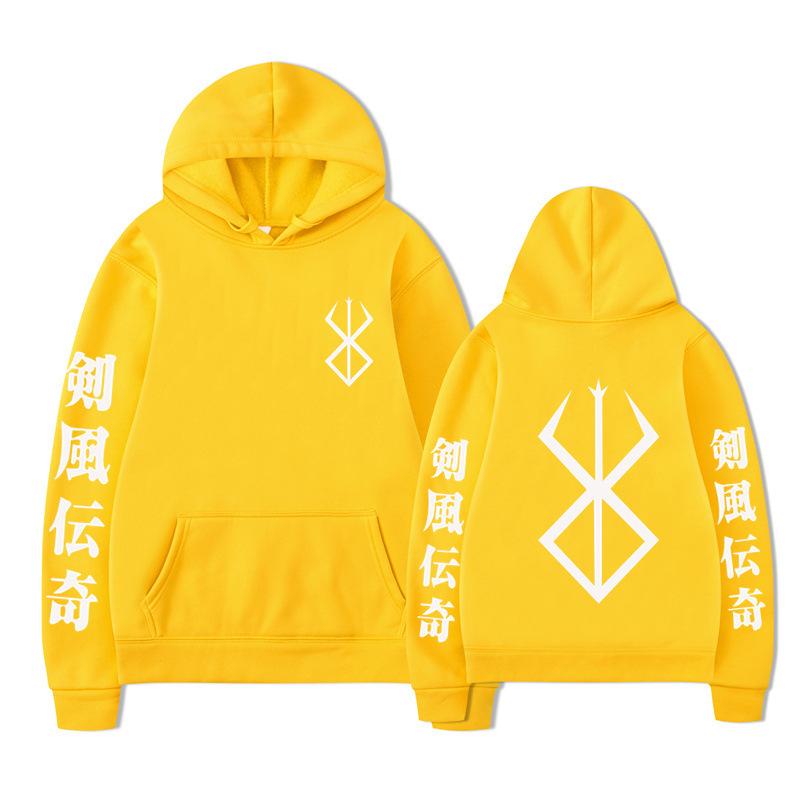 Японская Анимация Берсерк Толстовки Мужская Мода С Длинным Рукавом Свитшоты Женские Повседневные Уличная Одежда Харадзюку Пуловеры Судадерас