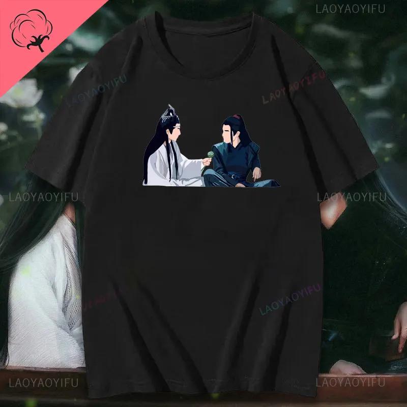 The Untamed Printed T Shirt Mo Dao Zu Shi Shirt Wei Ying Cotton Tops Tee Lan Wangji Shirt Wang Yibo Xiao Zhan Tee Yizhan TShirt