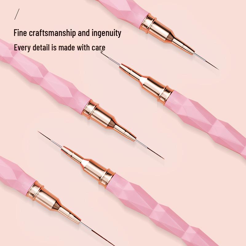 Cross-border Nail Art Brush Set: Line Drawing, Carving, Flower, Hook Line Tool