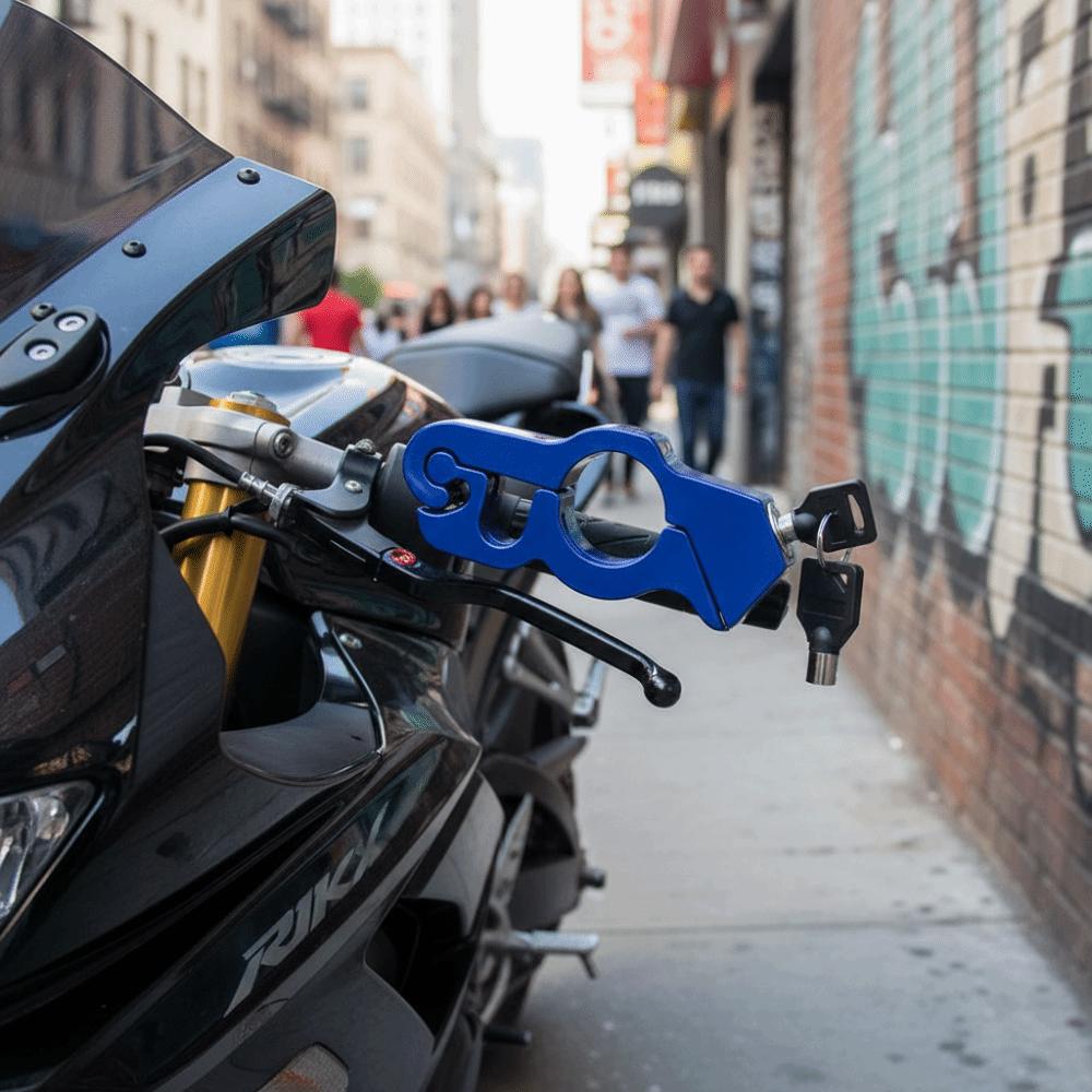 Portable Anti-Theft Handlebar Lock Heavy-Duty Handlebar Brake Lock Quick-Release Lock  Dirt Bikes