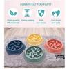New Large Capacity Slow Feeder Pet Bowl for Dog and Cat - Anti Slip, Non-choking Design for Anxiety Relief - Slow Food Feeding P
