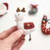 Рождественские украшения из шерстяного войлока NUCHI: Лось, Звезда, Снеговик, Трость - Декорации Своими Руками