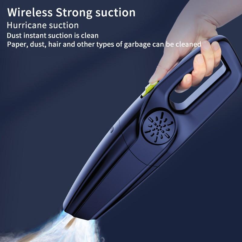 Маленький бытовой ручной пылесос с большой мощностью всасывания, с низким уровнем шума, мощный автомобильный портативный пылесос
