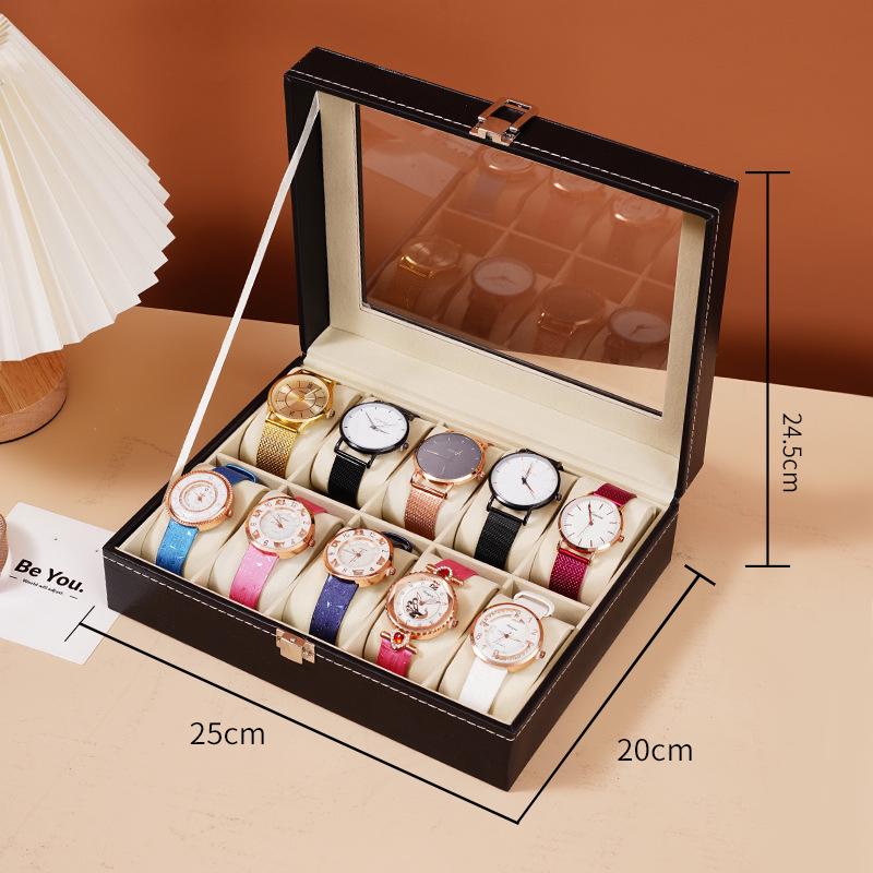 Leather Watch Display & Storage Box - Exquisite Gift & Home Decoration
