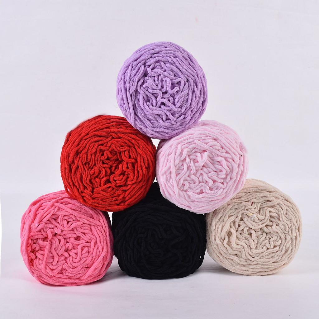 Рукоделие Вязание крючком Пряжа Однорядная нить Крючок Нитка для обуви Толстая линия Домашние тапочки Шарф Подушка Монохромный однотонный цветной клубок ниток