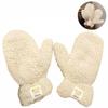 Women's Winter Gloves Plush Warm Fur Mittens