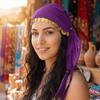 Crochet Coin Headscarf Traditional Dance Costume Headwear Belly Dance Accessories  Belly Dance