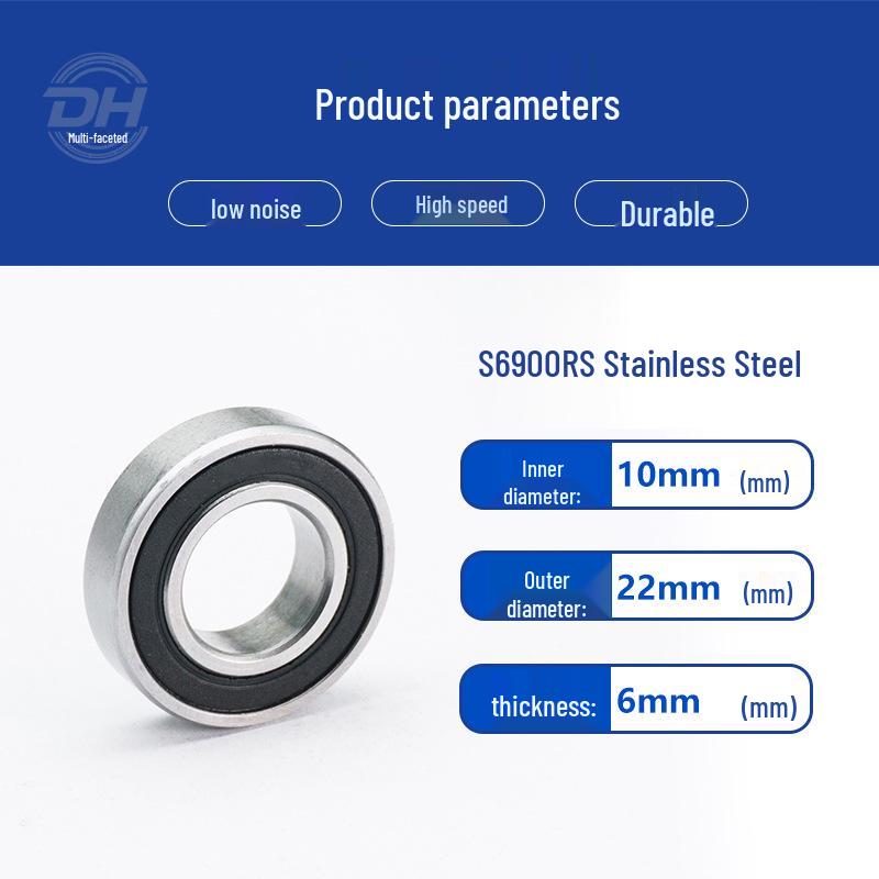 Stainless Steel Miniature Bearings: S6900ZZ, S6901ZZ, S6902ZZ, S694ZZ, S695ZZ, S696ZZ
