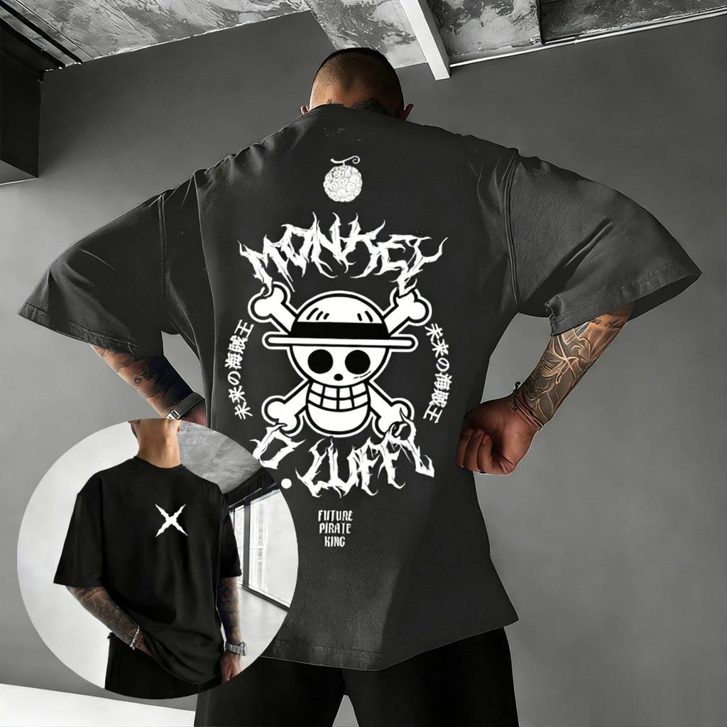 Аниме Футболка One Piece Манки Д. Луффи Мужская Женская Уличная Одежда С Коротким Рукавом Футболка 2026 Летний Графический Принт Оверсайз Повседневные Топы Y2k