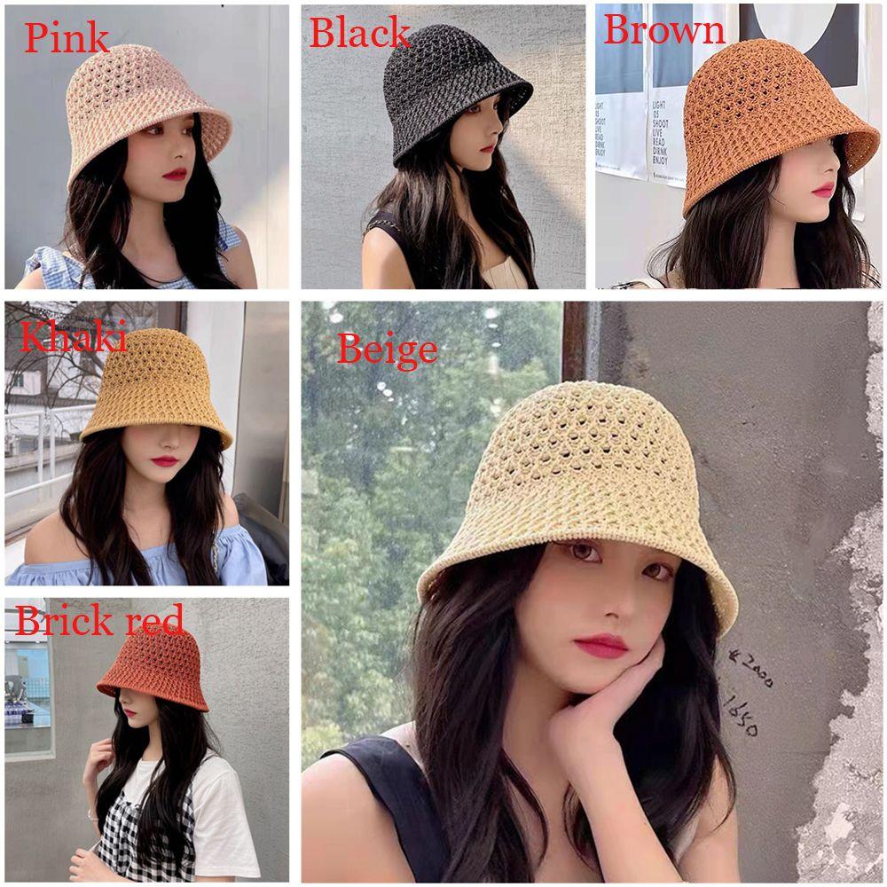 Ladies Soft Wide Brim Bucket Hat Beach Cap Fisherman Hats Sun Hats
