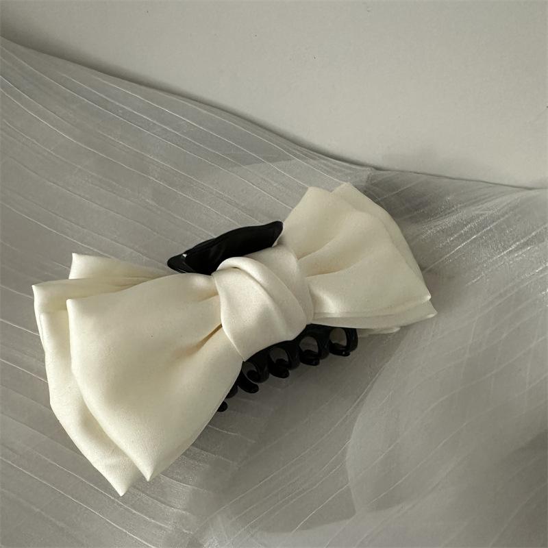 Double Sided Bow-Knot Grab Clip Hairpins Big Size Bow Velvet Hair Claws Korean Hair Clip Hair Style Accessories Fashion Barrette