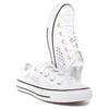Converse Chuck Classic All Star Удобные Нескользящие Прочные Низкие Кеды для Скейтбординга Женские кроссовки Белый 565495C