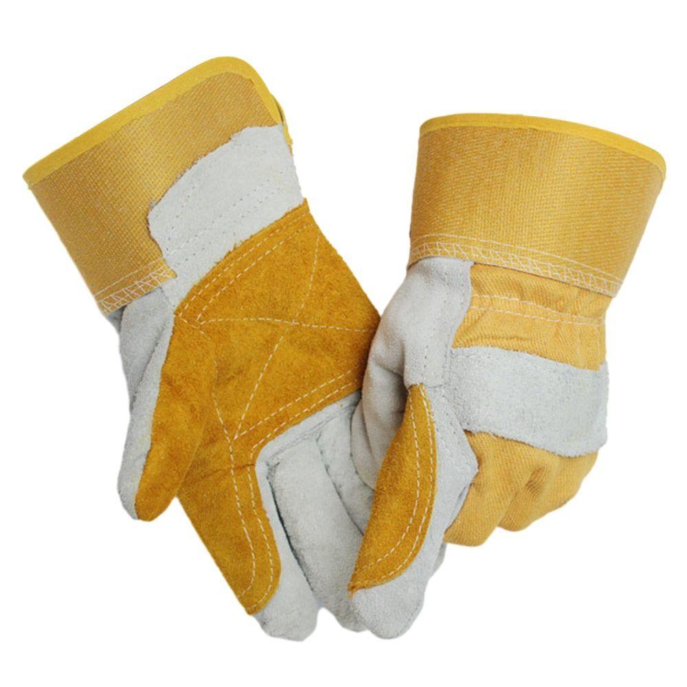 Wear-resistant Leather Working Gloves Labor Protection Welder Work Gloves Cowhide Welding Gloves