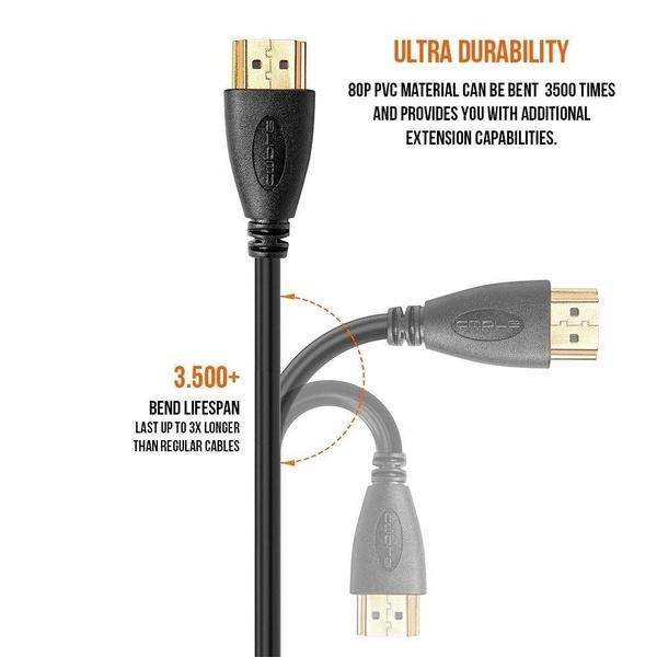 Лот Высокоскоростной кабель HDMI 1/3/5/10 м, золотой HDTV Ultra HD 4K HD 2160p 1080P 3D