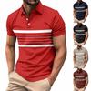 Men's Summer Leisure Culture Breathable Short Sleeved Shirt Top