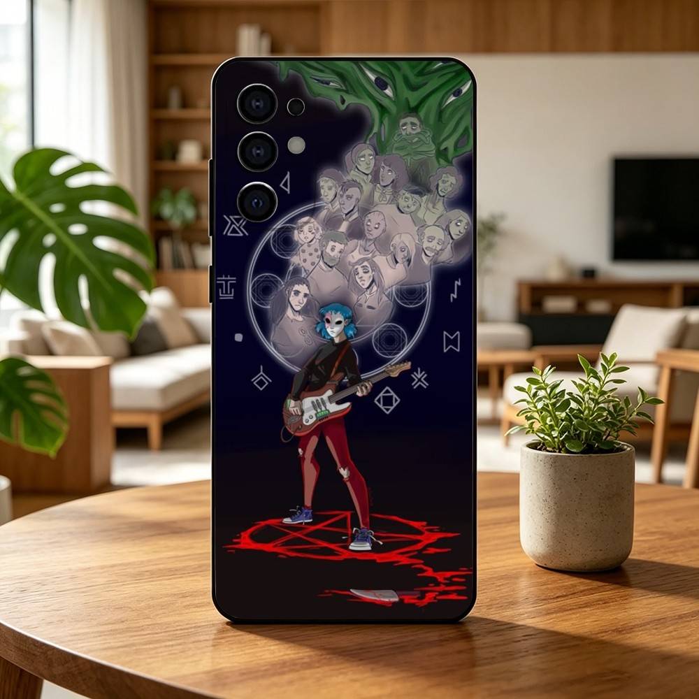 Sally Face Sal Fisher Готический Хоррор Чехол для Телефона Черный Силикон Мягкий Для Samsung S25,S24,S21,S22,S23,S30,Ultra,S20,Plus,Fe,Lite