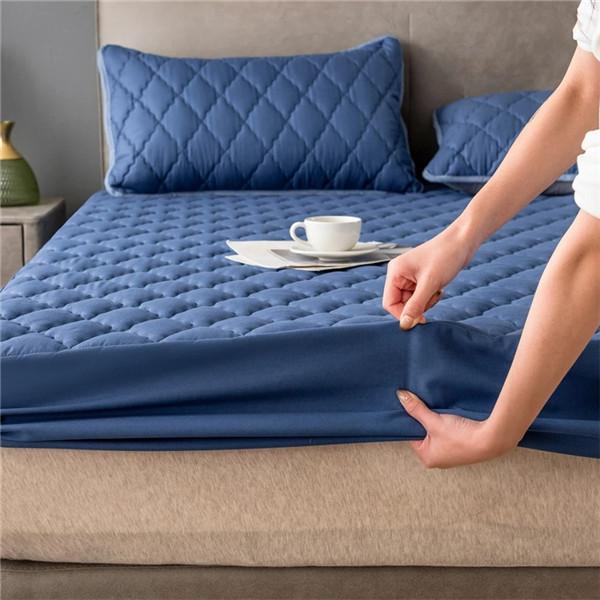 100% Waterproof Mattress Cover Quilted Thicken Single Double Elastic Fitted Sheet Style Bed Protector Pad King Size