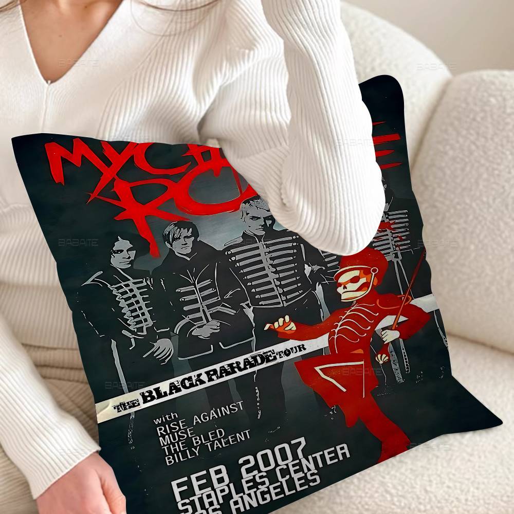Популярная рок-группа My C-Chemical Romance Подушка Подарок Декор для дома и офиса Подушка для спальни Дивана Автомобиля Наволочка