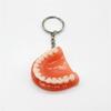 Resin Upper Jaw Teeth Shape Teeth Keyring Teeth Pendant Tooth Key Chain Denture Key Chain