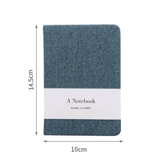 Студенческий простой однотонный блокнот с тканевой поверхностью, литература и искусство, небольшой свежий блокнот для записей, дневник