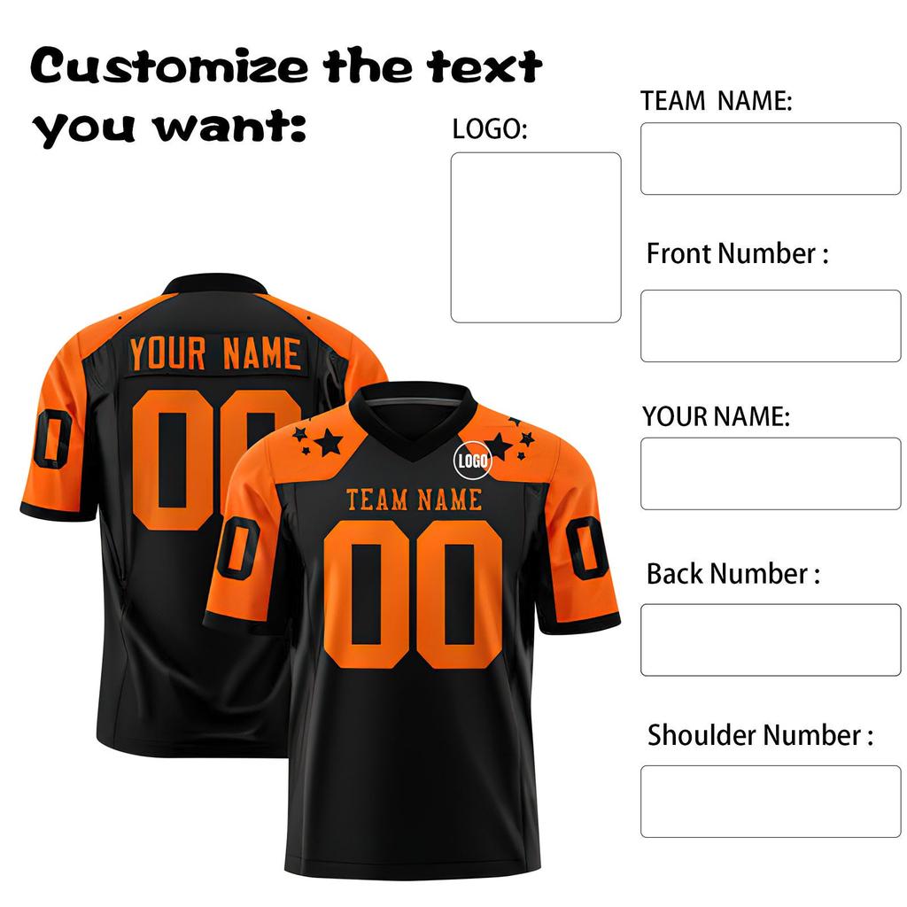 Custom Football Jerseys Personalized Printed Team Name & Number Sports Uniform For Men Women Youth