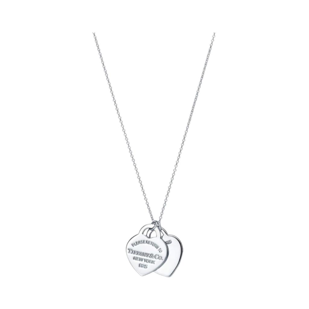Tiffany & Co. Return to Tiffany Blue Double Heart Tag Pendant Small Sterling Silver