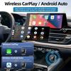 2-в-1 Беспроводной адаптер Carplay Android Auto, Проводной в Беспроводной, Plug and Play, 5 ГГц WiFi, Type-C/USB Для Ford Toyota VW Peugeot