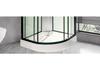 Arc-Shaped Integrated Shower Room with Warm Air and Water Barrier