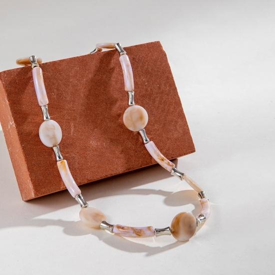 Women Bohemian Necklace Special-Shaped Beads Necklace Beach Necklace Jewelry for Daily Street Parties Vacations
