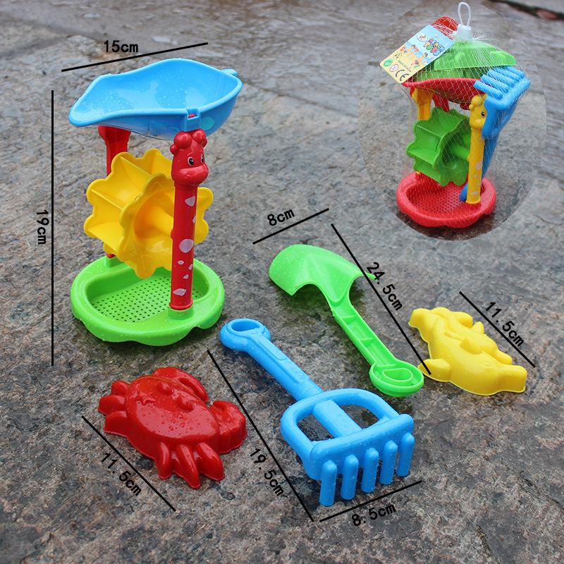 Популярный большой пластиковый пляжный игрушечный автомобиль песочные часы набор для детей - Идеально подходит для игр с песком и водой, купания и отдыха.