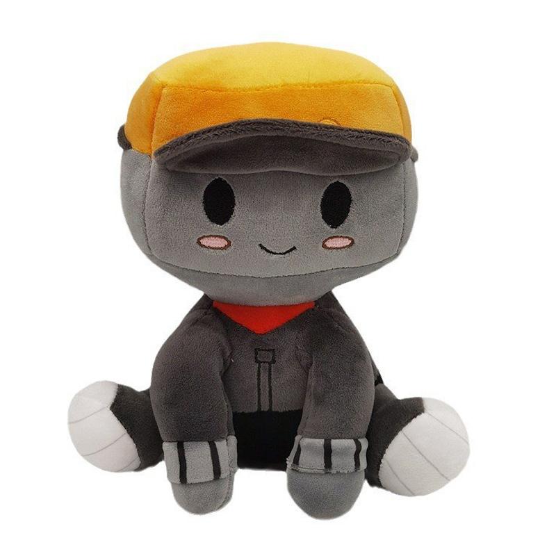 Cute Blox Buddies Plush Toys Bacon Girl Game Peripheral Doll Black with Hat Yellow Decorative Doll Home Room Gifts Birthday Gift