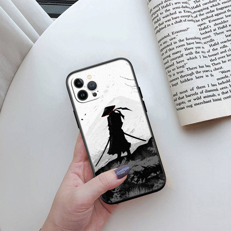 Чехол для телефона ED26 Japan Samurai для iPhone 6 6s 7 8 11 12 13 14 15 XS Pro Max XR X SE Samsung S20 S21 S22 S23 S24 FE Ultra Plus Lite S21S A55