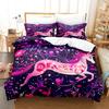 Unicorn Bed Sheets Set Digital Printing Twin Queen Size Winter Comforter Bedding Sets Home Decor Gift For Girls Bed Linen Set