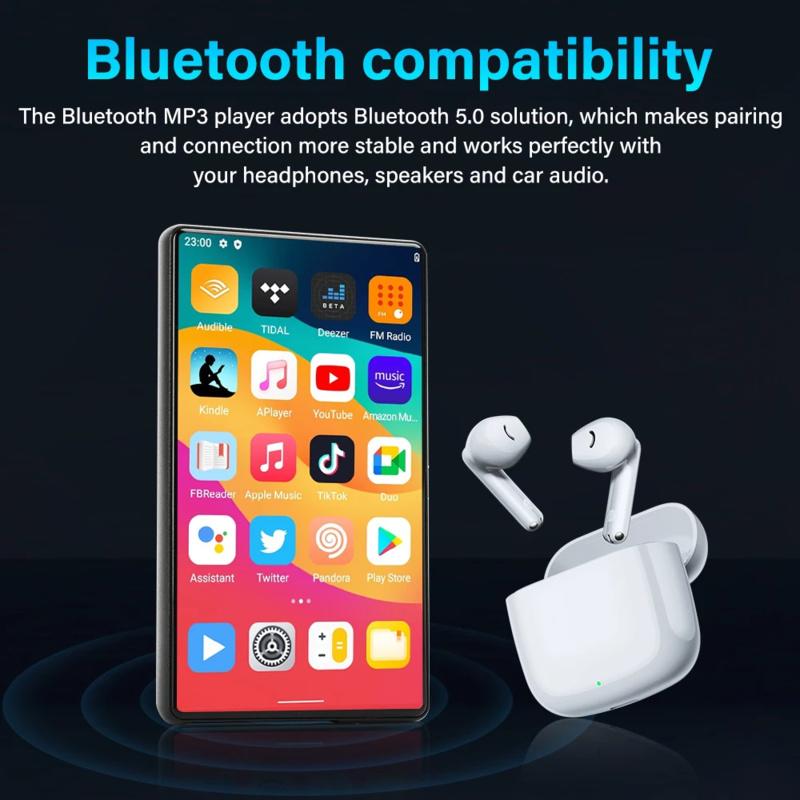 Мини WiFi MP4-плеер Android 11 5.0" IPS сенсорный экран 1080P видео Bluetooth MP3-плеер Поддержка Spotify/Pandora/Tidal/Deezer